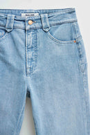 Faith Cropped Flare - Blue