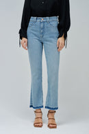 Faith Cropped Flare - Blue