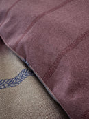 Brushed Melrose Tweed Duvet Cover Set - Plum