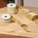 63mm Velvet Premium Ribbon 3 Meter - Gold