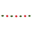 1.8 Meter Felt Poinsettia & Holly Garland