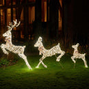 Gold Twist Leaping Deer Family