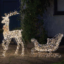 Gold Twist Reindeer & Sleigh