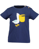 Animal Motif T-Shirt - Dark Blue