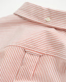 Oxford Striped Buttondown Shirt - Deep Orange
