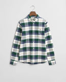 Oxford Checked Shirt - Forest Green
