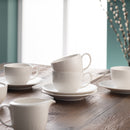 Erne Set of 4 Teacups & Saucers