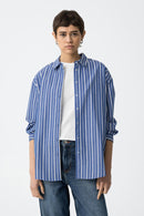 Castro 1 Striped Shirt - Dark Navy