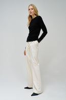 High Neck Jumper - Black