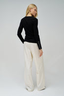 High Neck Jumper - Black