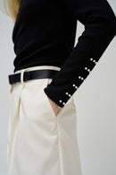 High Neck Jumper - Black