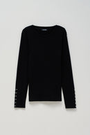High Neck Jumper - Black
