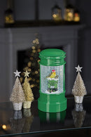 23cm Battery Operated Post Box with Robin