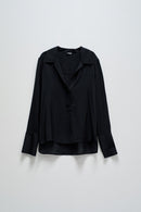 Half Planket Blouse - Black