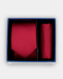 Boys Tie & Pocket Square - Red