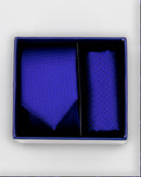 Boys Tie & Pocket Square - Blue