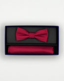 Boys Bowtie & Pocket Square - Red