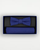 Boys Bowtie & Pocket Square - Blue Dot