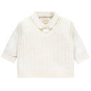 3 Piece Top Trouser & Shirt - Ivory