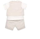 Waistcoat/Shorts & Cap - Stone