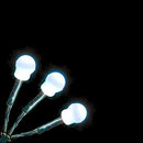 420 Multi Action Berry Cap Door Garland - White