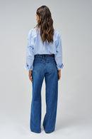 Wide Leg Jean - Blue