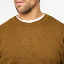 Plain Crew Neck Jumper - Nutmeg