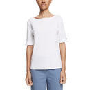 Turn Up Cuffs T-Shirt - White