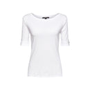 Turn Up Cuffs T-Shirt - White