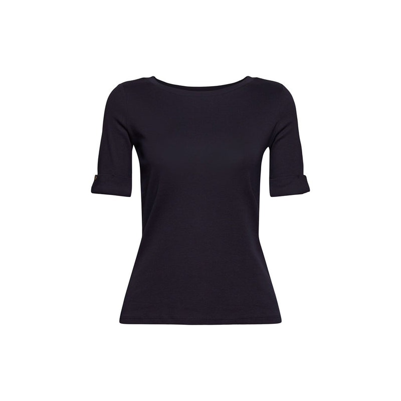 Turn Up Cuffs T-Shirt - Navy