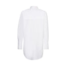 Casual Plain Cotton Blouse - White