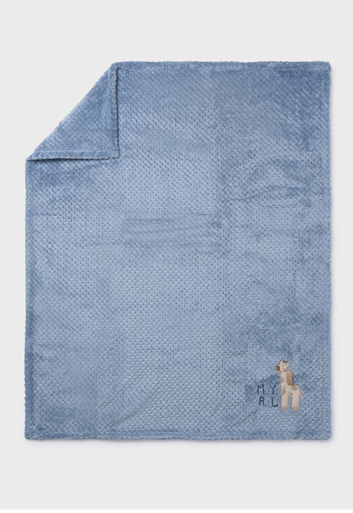 Faux Fur Blanket - Blue