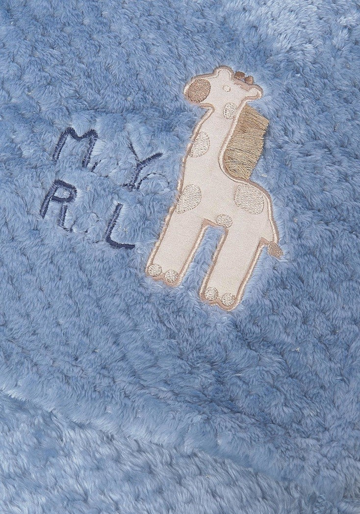 Faux Fur Blanket - Blue