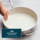 Halo LaserDefense Non-Stick Ceramic Sauté Pan & Lid - 30cm/4.7 Litre