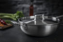 Culinary FivePly Uncoated Wok with Lid - 28CM
