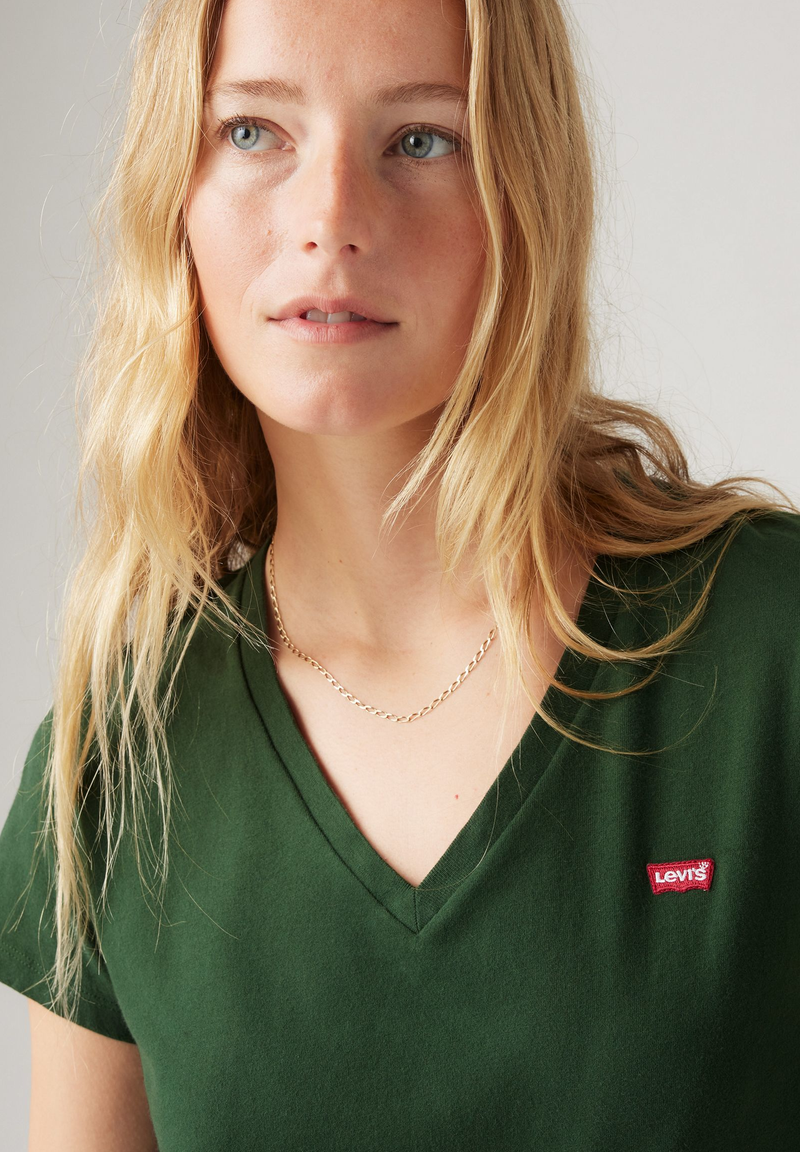 Long Sleece V Neck T-Shirt - Mountain View