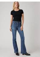 726 High Rise Flare - Blue Wave Mid