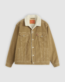 Denim Sherpa Jacket - Timber Wolf