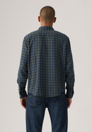 Authentic Button Down Check Shirt - Jordan Plaid Star Sapphire
