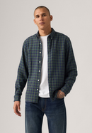 Authentic Button Down Check Shirt - Jordan Plaid Star Sapphire