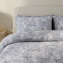 Abstract Mark Duvet Cover Set - Blue