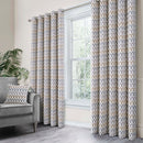 Arcadia Readymade Eyelet Curtains - Natural