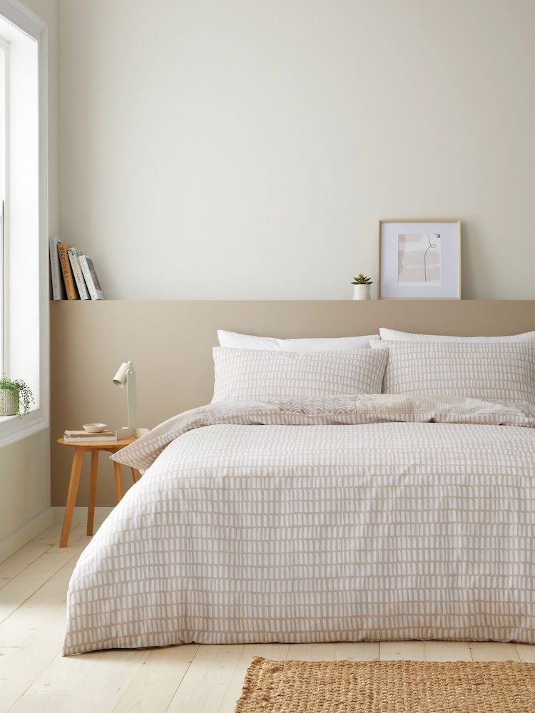 Larsson Geo Duvet Cover Set - Natural