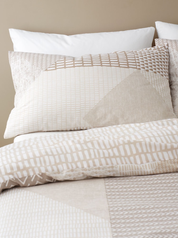 Larsson Geo Duvet Cover Set - Natural