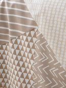 Larsson Geo Duvet Cover Set - Natural