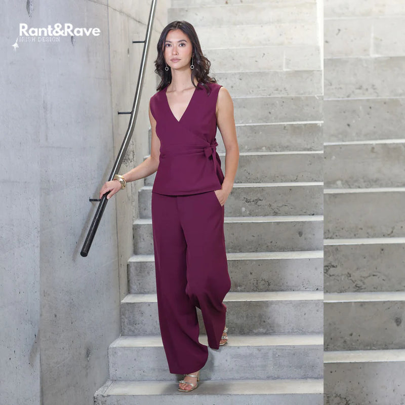 Zabrina Waistcoat - Cranberry