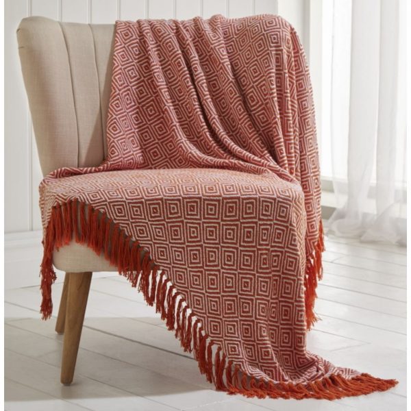 Ascot 130X170cm Throw - Terracotta