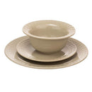 Artisan Street Leaf 12 Piece Dinner Set - Stone