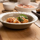 Artisan Street Leaf Pasta Bowl - Stone