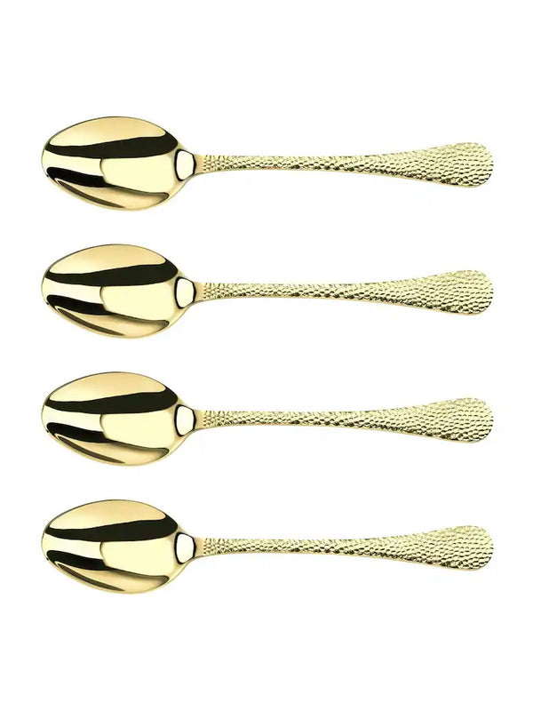 Set of 4 Serving Spoons - Champagne Avalon